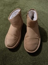 Zara Girls Tan Suede Ankle