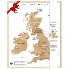 Splosh Travel Map - Desk UK