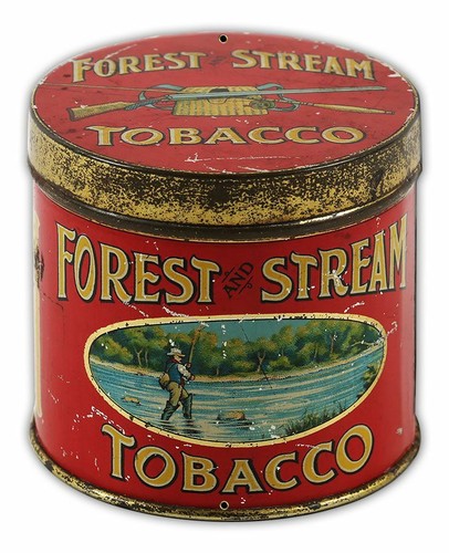 Forest stream tobacco tin - stream,