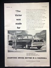 Vauxhall Victor Super - Made For Me  - Original Press Cutting 1958