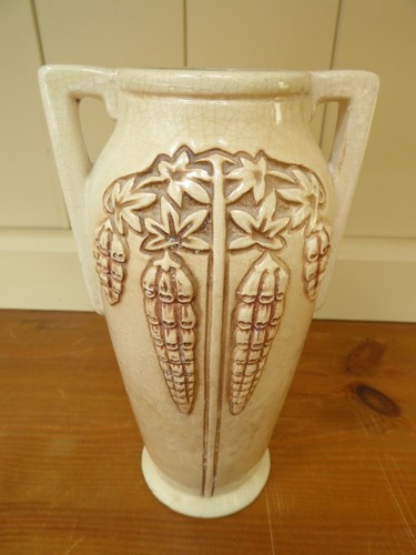 Antique bretby cream vase - antique, 2
