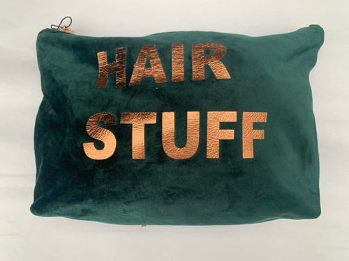 Velvet stuff pouch - pouch, bag