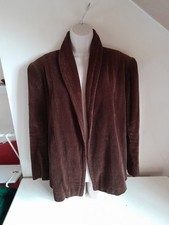 Vintage 70,s Brown Corduroy Edge 2 Edge Jacket Size L Pit 2 Pit 54cm Length 65cm