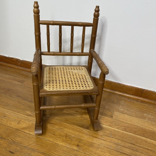 Vintage child cane seat - cane,
