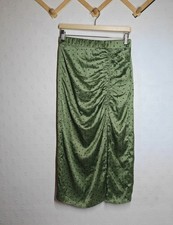 Zara green and black dot - , skirt