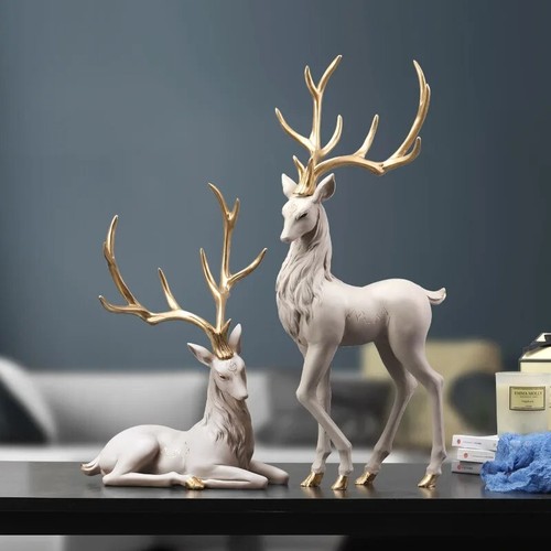 Premium deer statue - premium,
