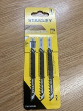 (L) Stanley Speed Cutting U Shank Jigsaw Replacements for Wood, 3pk, STA1033-XJ