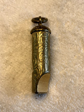 Antique/Vintage /Old Miniature Ladies Brass Whistle for Chatelaine Post 1930