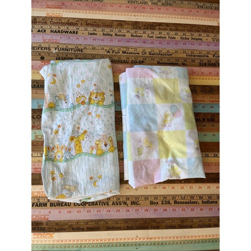 Vtg 70s crib - vtg, yellow