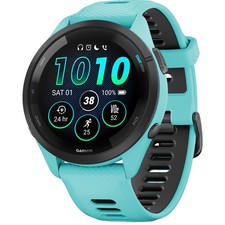Garmin Forerunner 265 Music HRM With GPS Watch Blue Running Mens Womens