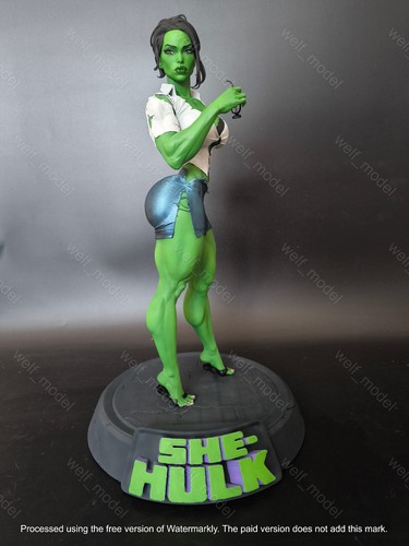 Painted she hulk - painted, 1/4