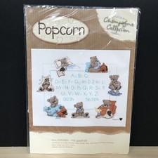 Designer stitches popcorn bear - popcorn,