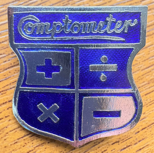 Vintage comptometer enamel - vintage,
