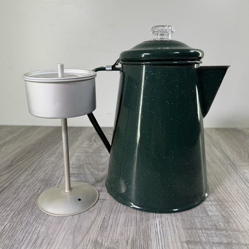 Vintage green speckled metal - speckled,
