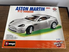 Aston Martin V12 Vanquish Burago Die Cast Metal Model Kit 1:18 Scale Boxed New