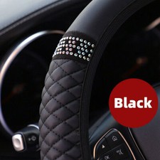Black PU Leather Diamond Car
