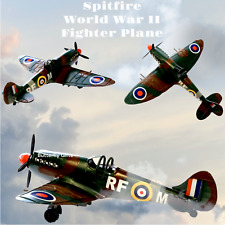 Tin Plate Model World War 2 Spitfire 2nd World War Plane RAF Military Model SALE