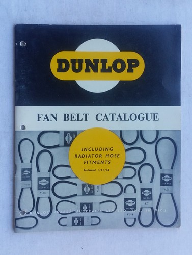 1964 dunlop fan belt - belt, catalogue
