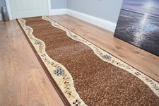 Hallway Stairway Brown Runner