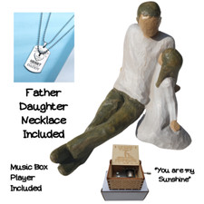 Dad Girl Christmas Gift Set Present Father Daughter Xmas Idea Daddy Willow Tree