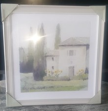John Lewis Adelene Fletcher 'Sunflower Cottage' Framed Print 36 x 36
