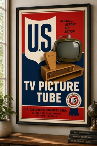 Vintage tv picture tube - vintage,