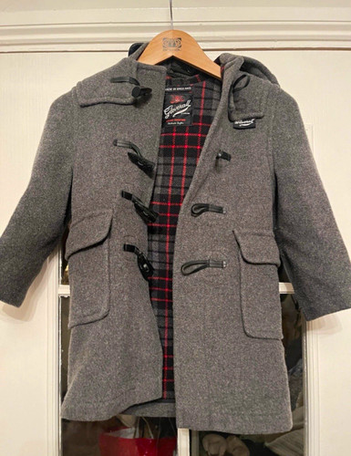 Gloverall grey wool - grey, hooded