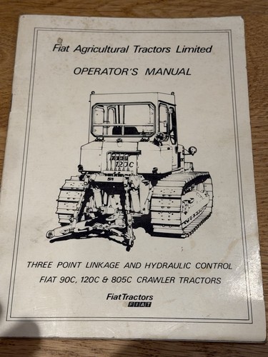 Fiat crawler operators manual - operators,