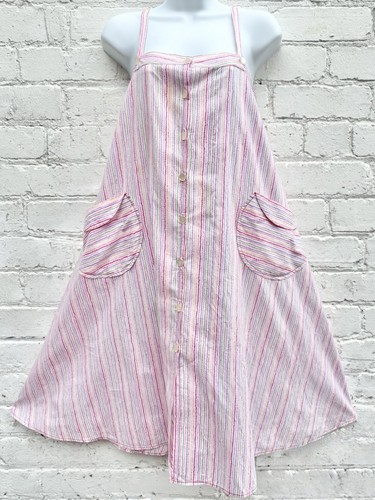 Vintage 1970s meander pinafore - 1970s,