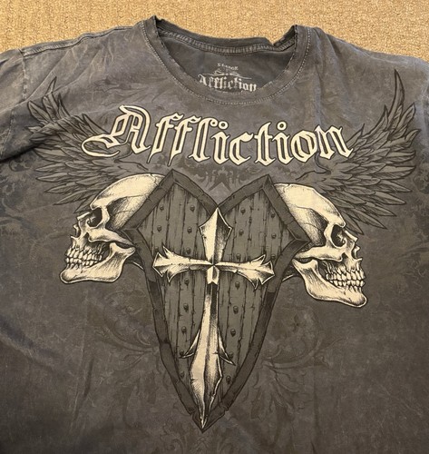 Affliction distressed mma ufc - distressed,