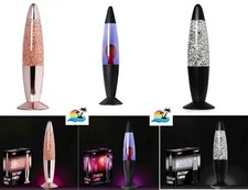 3 TOBAR LUMEZ GLITTER LAVA LAMP HOME DECOR BEAUTIFUL GIFT NEW UK