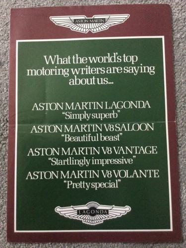 Aston martin lagonda - martin, v8