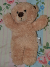 Vtg Brown Mothercare My First Teddy Bear Soft Plush Toy Comforter Approx 8.5"