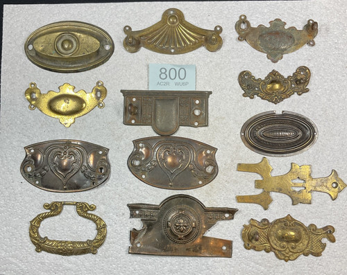 Vintage brass escutcheon - 9,