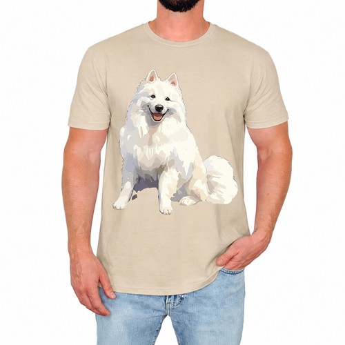 Cute samoyed dog - samoyed, mens