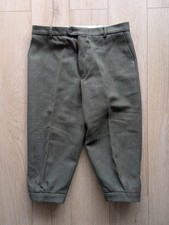 Forest Land Made In The UK Mixed Wool Green Tweed Country Shooting Breeks W38