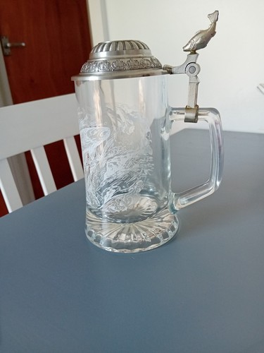 Vintage glass stein - glass, tankard