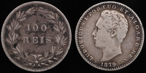 1879 portugal 100 - portugal, reis