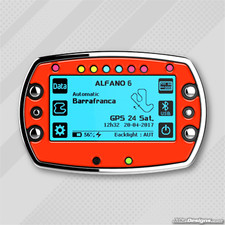 FLUORESCENT RED GEL STICKER