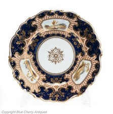 Antique coalport china cabinet - antique,