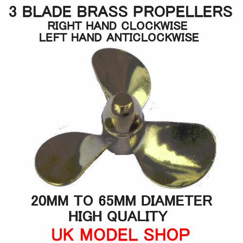 Model boat brass - boat, propeller
