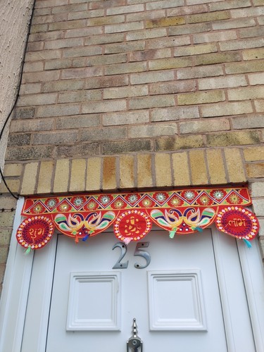 Indian embroidered door toran - embroidered,