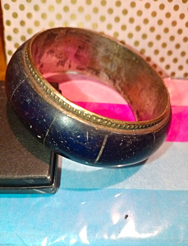 Dark blue round bangle - dark,