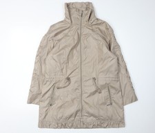 Tagg Women's Beige Long Jacket with Full Zip Size 1