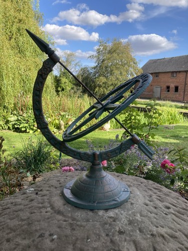 Cast iron blue - blue, armillary