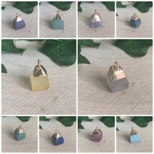 Faceted Raw Crystal Pendant
