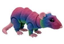 Rat 3d Printed Cute Articulated Mouse Fidget Animal| Multiple Colors and Sizes
