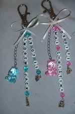 Pram Changing Bag Charm Baby Personalised Name and DOB