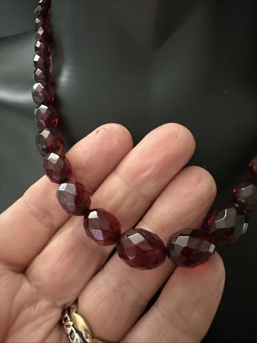 Vintage cherry amber bakelite - amber,