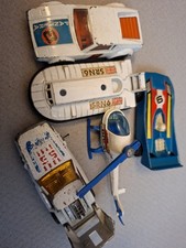 JOBLOT vintage Playworn Matchbox Toys X5. Hovercraft Pantera Helicopter Cars